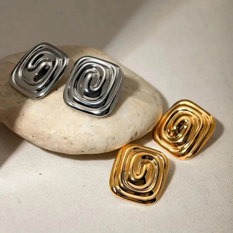 Stainless Steel Stud Earrings - ShalayeFashion