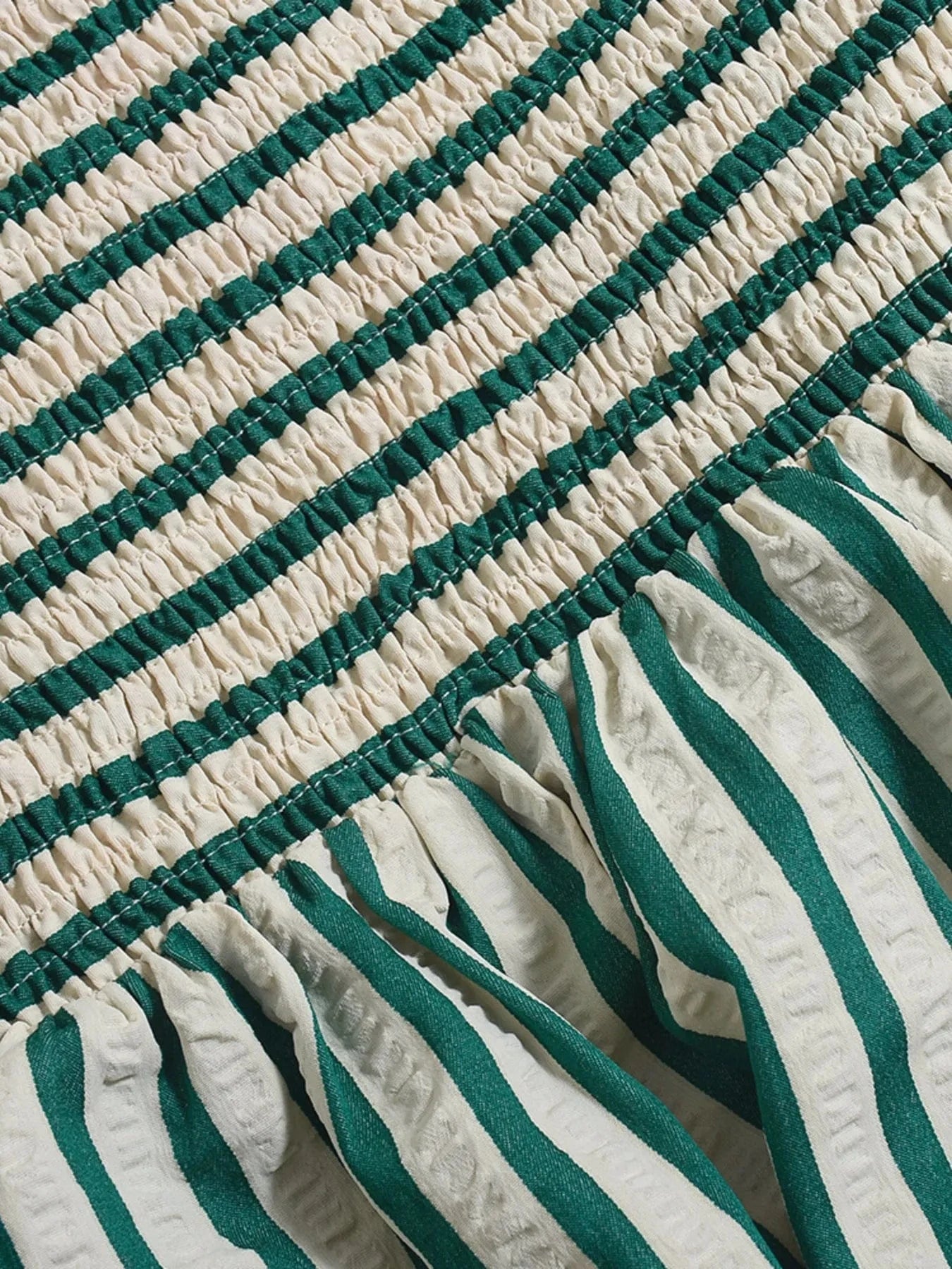 Striped Tube Mini Dress - ShalayeFashion