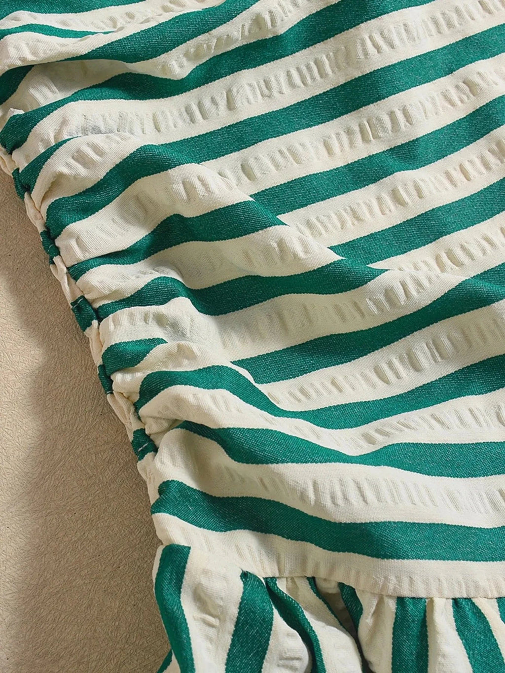 Striped Tube Mini Dress - ShalayeFashion