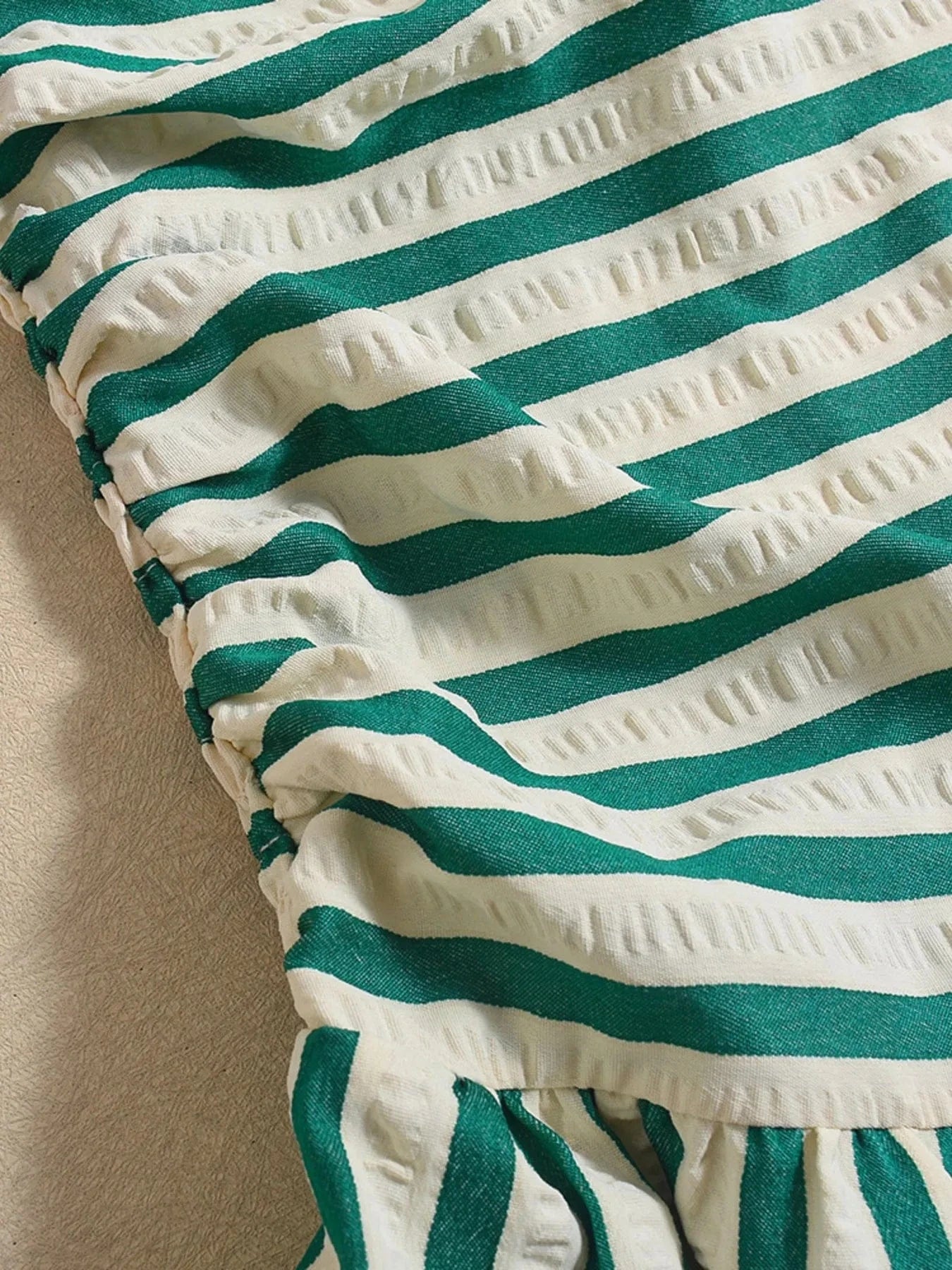 Striped Tube Mini Dress - ShalayeFashion