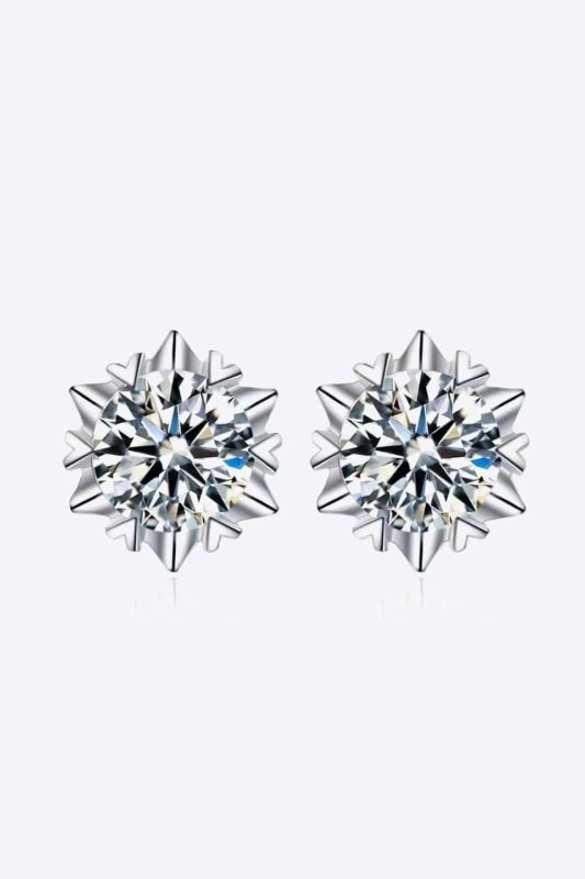 Stuck On You 4 Carat Moissanite Stud Earrings - ShalayeFashion