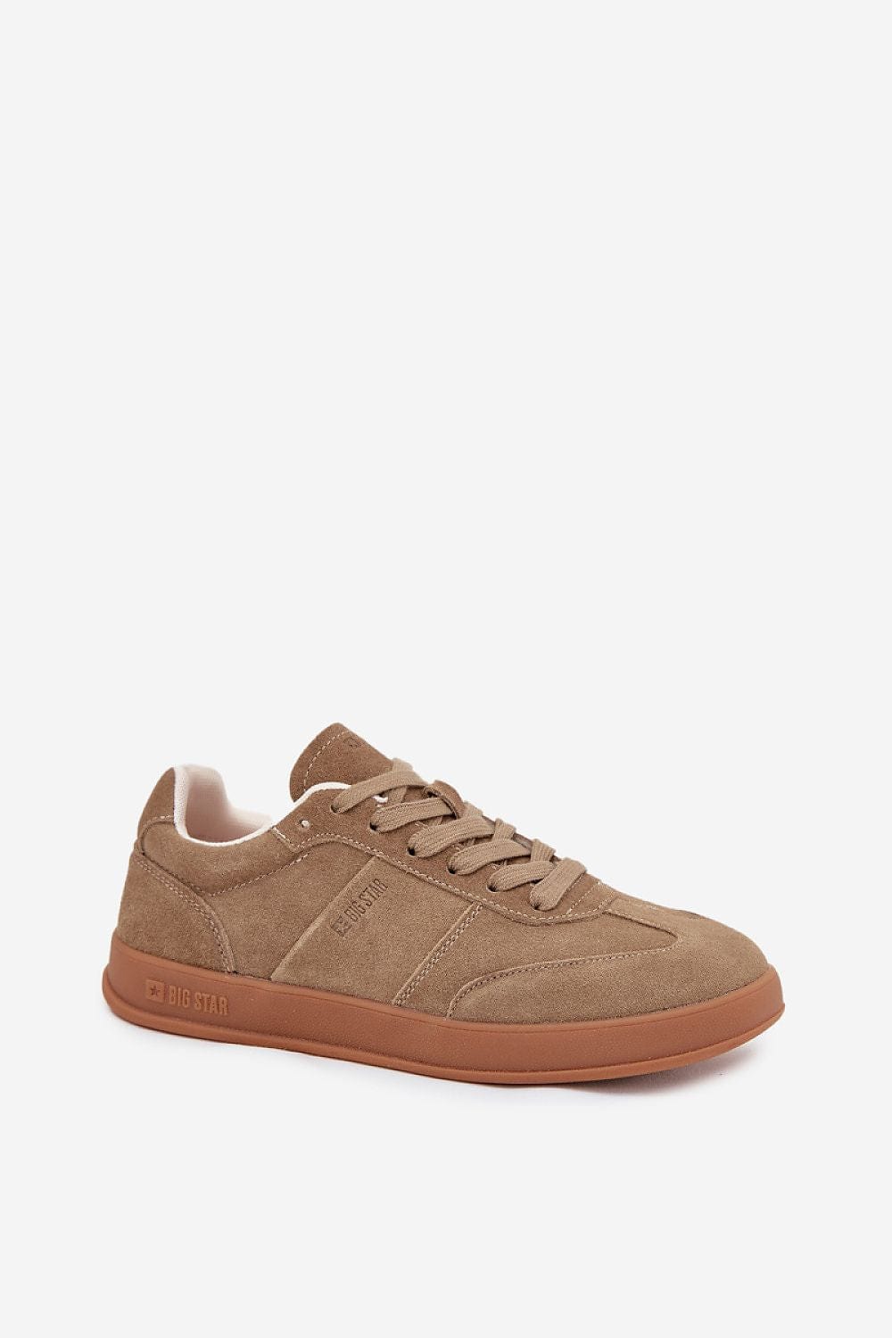 Suede Platform Sneakers Rounded Toes - ShalayeFashion