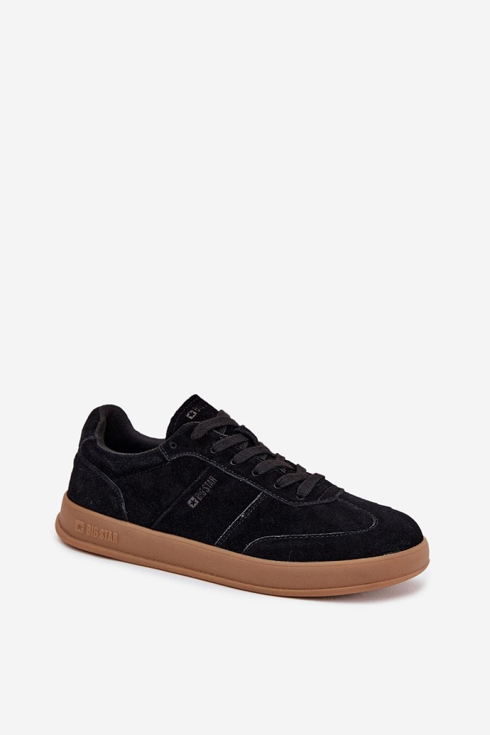 Suede Platform Sneakers Rounded Toes - ShalayeFashion