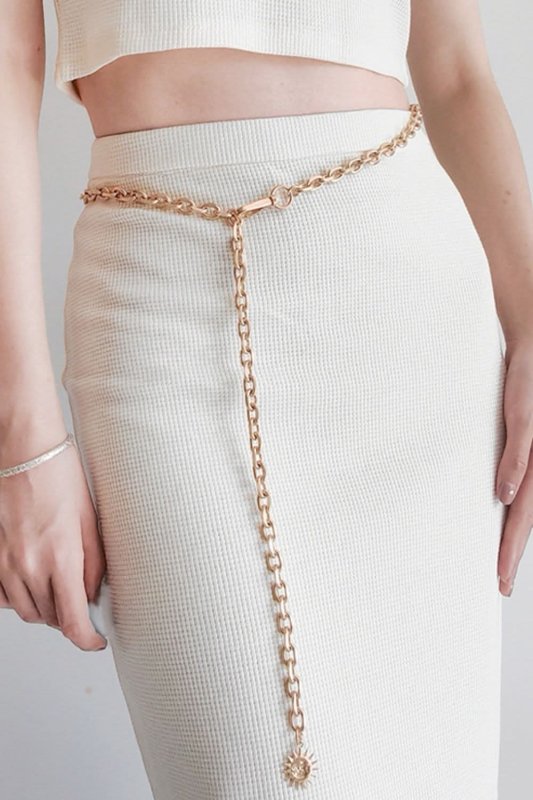 Sun Iron Chain Belt - ShalayeFashion