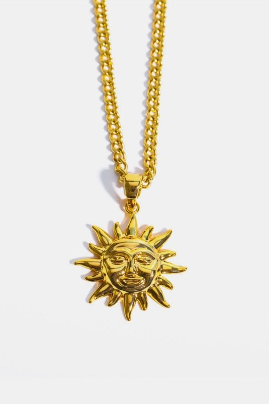 Sun Pendant Copper Necklace - ShalayeFashion