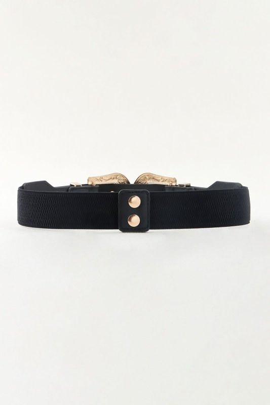 Symmetrical Zinc Alloy Buckle PU Leather Belt - ShalayeFashion