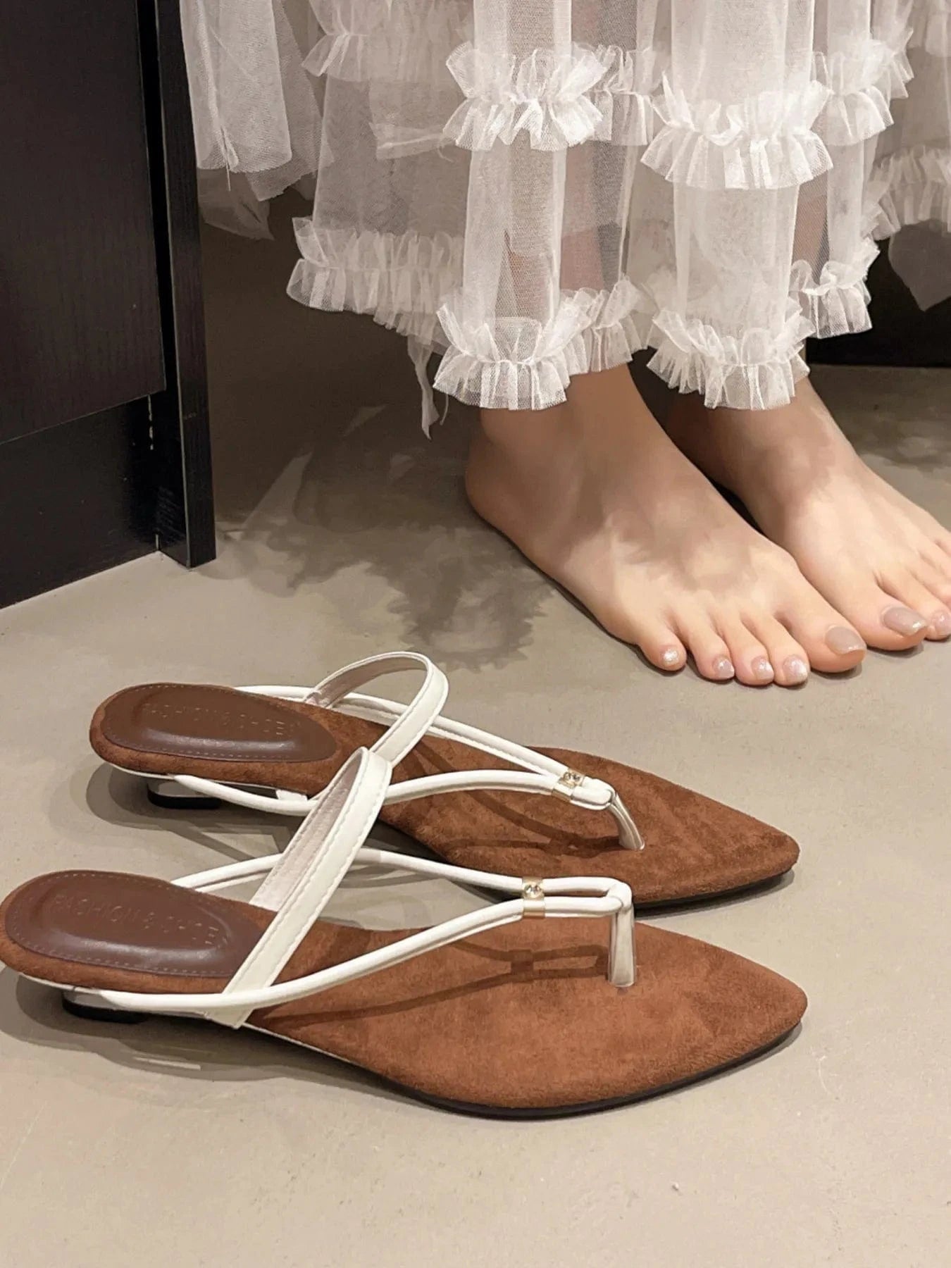 T - Strap Thong Sandals - ShalayeFashion