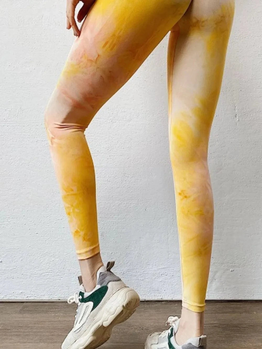 Tie - Dye High Waist Active Leggings - ShalayeFashion