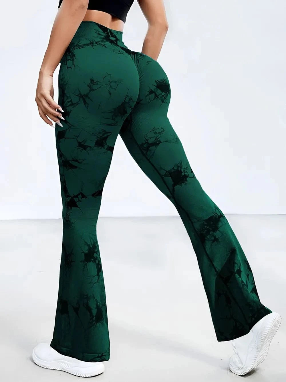 Tie - Dye High Waist Active Leggings - ShalayeFashion