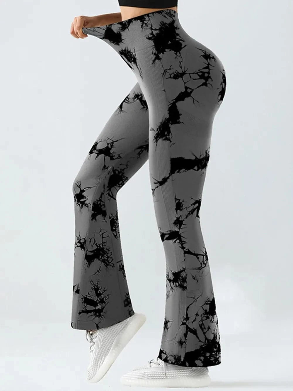 Tie - Dye High Waist Active Leggings - ShalayeFashion
