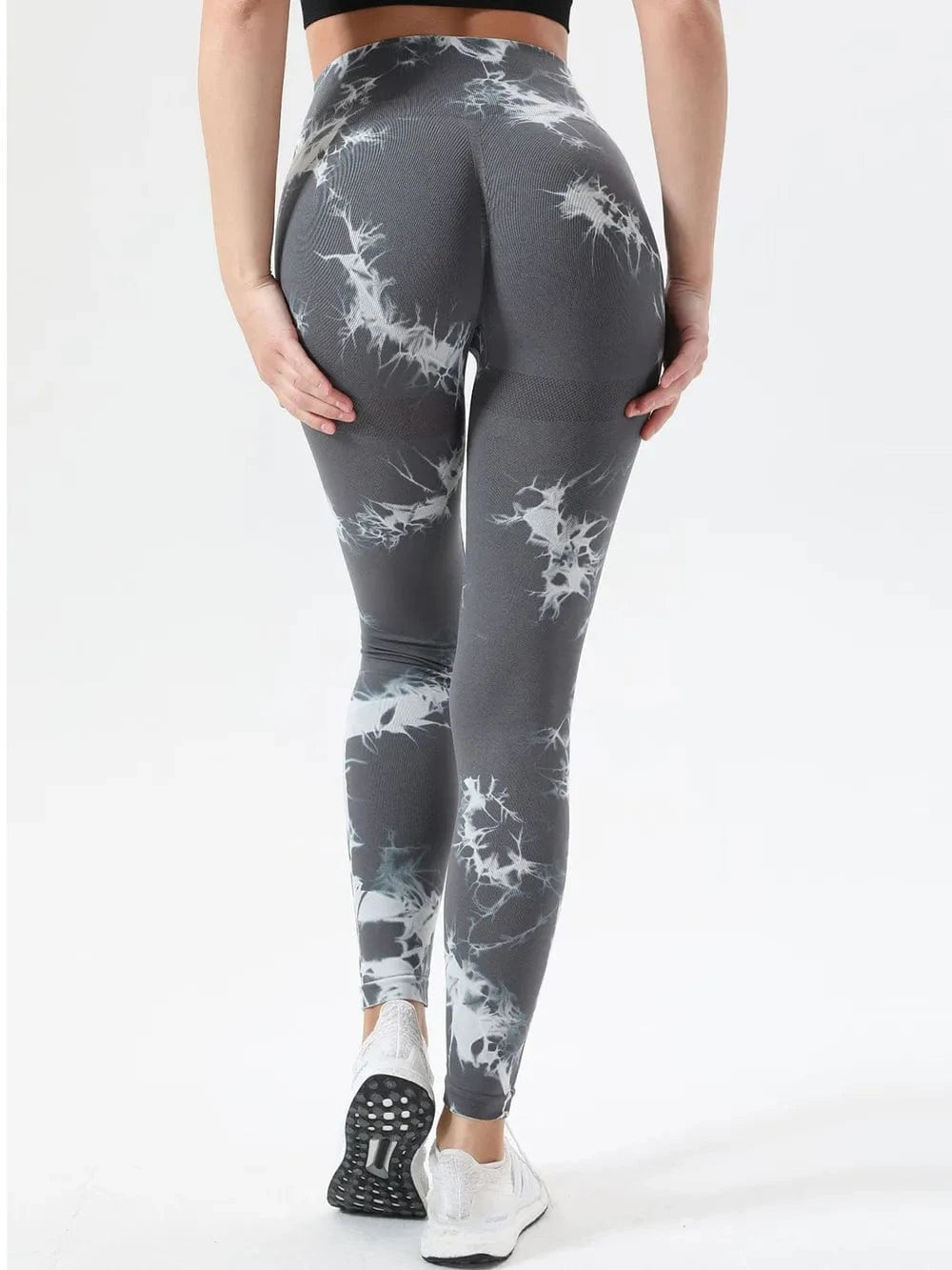 Tie - Dye High Waist Active Leggings - ShalayeFashion