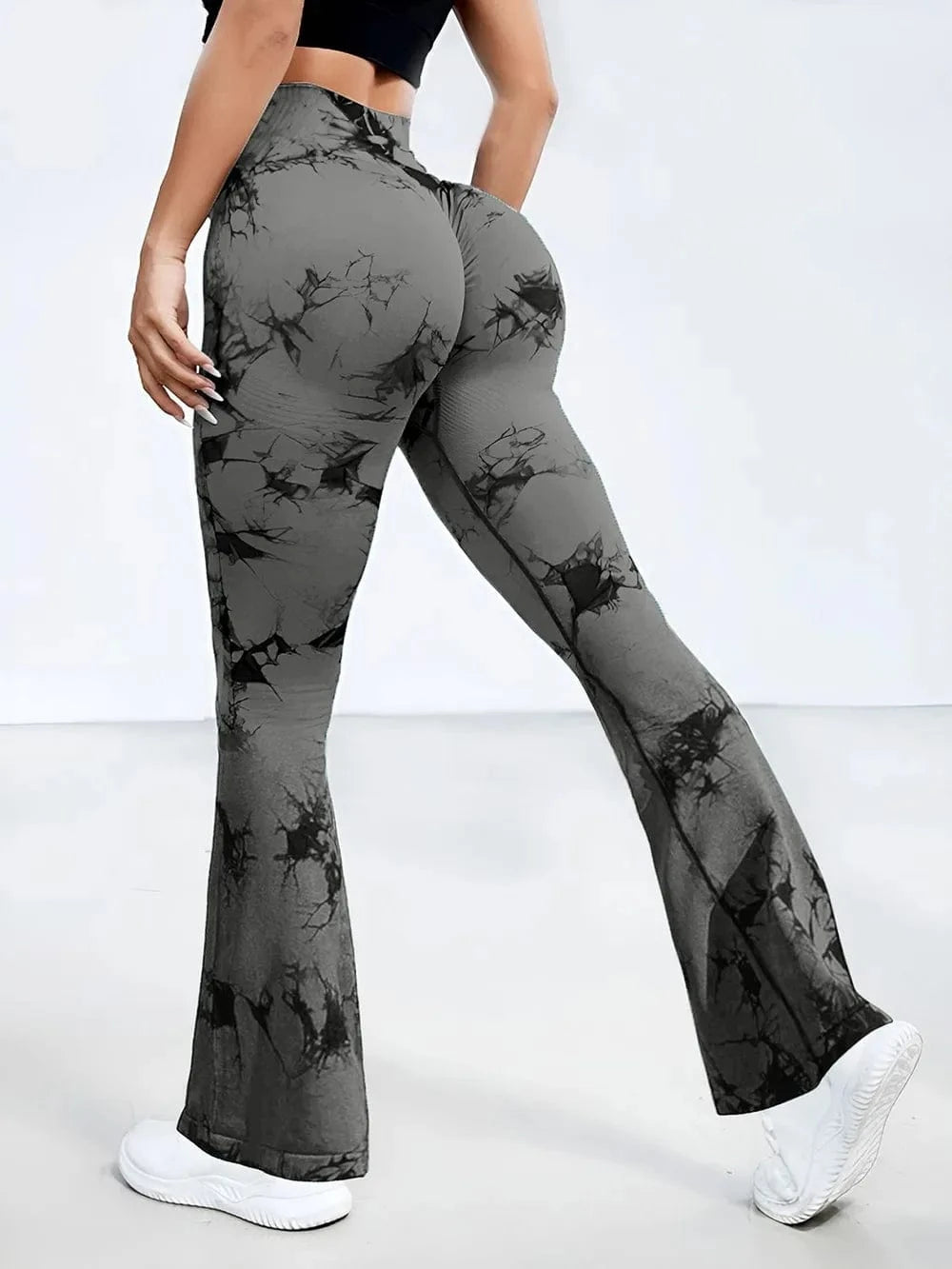Tie - Dye High Waist Active Leggings - ShalayeFashion