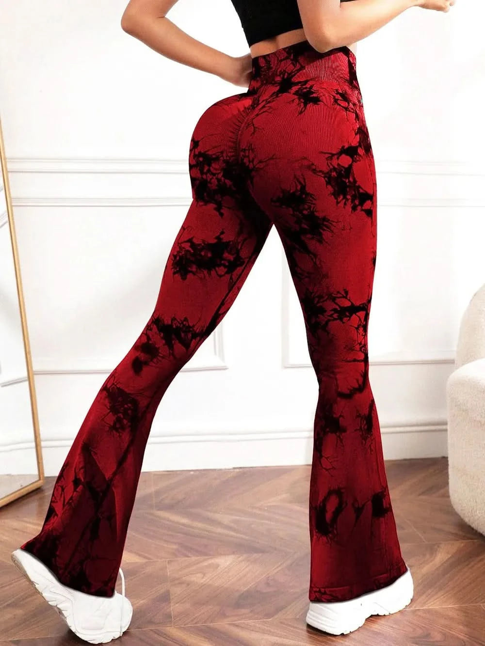 Tie - Dye High Waist Active Leggings - ShalayeFashion
