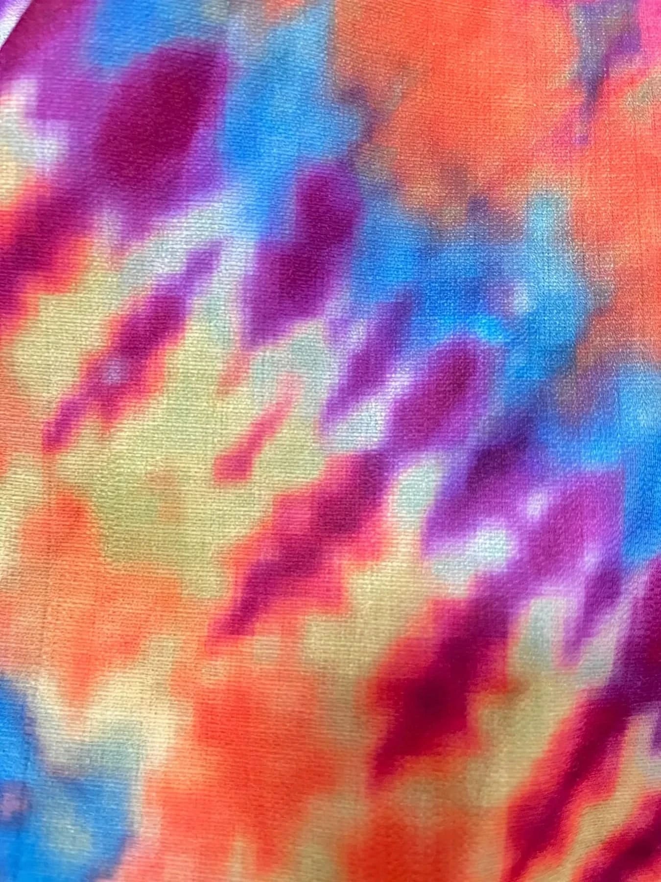 Tie - Dye Short Sleeve Button - Up Shirt - ShalayeFashion