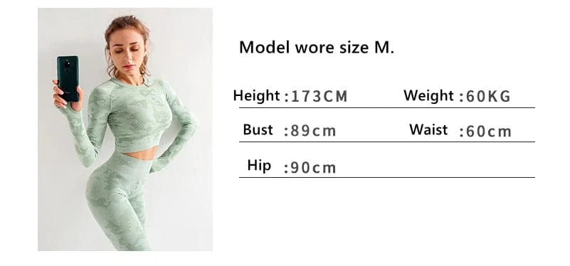Tie Dye Yoga Set Women Two Piece - ShalayeFashion