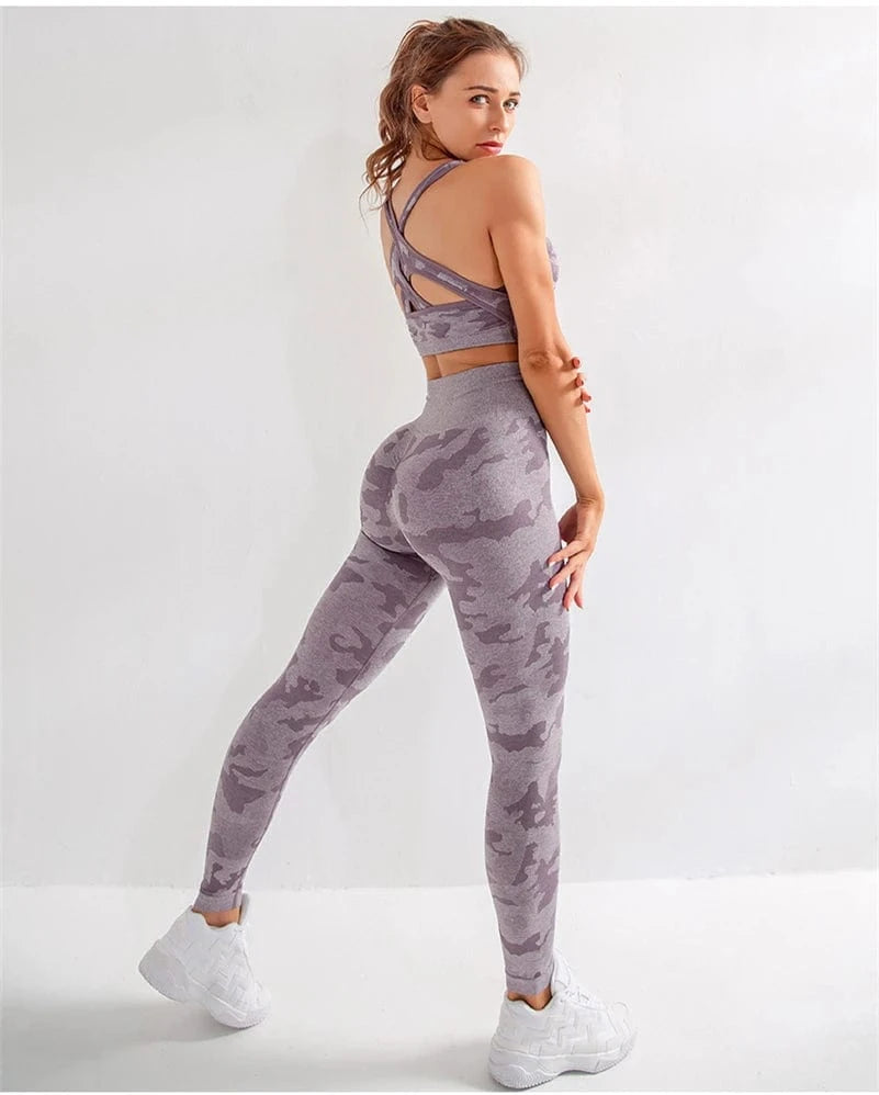Tie Dye Yoga Set Women Two Piece - ShalayeFashion