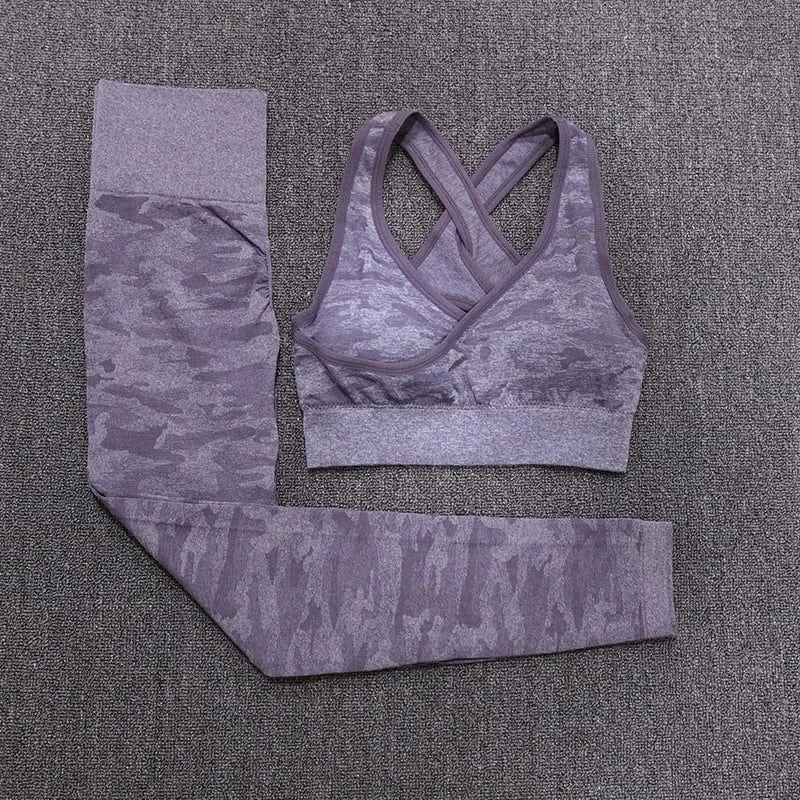 Tie Dye Yoga Set Women Two Piece - ShalayeFashion
