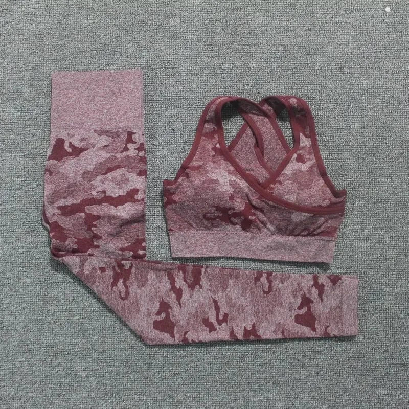 Tie Dye Yoga Set Women Two Piece - ShalayeFashion
