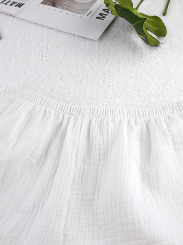 Tie Front Cami and Shorts Lounge Set - ShalayeFashion