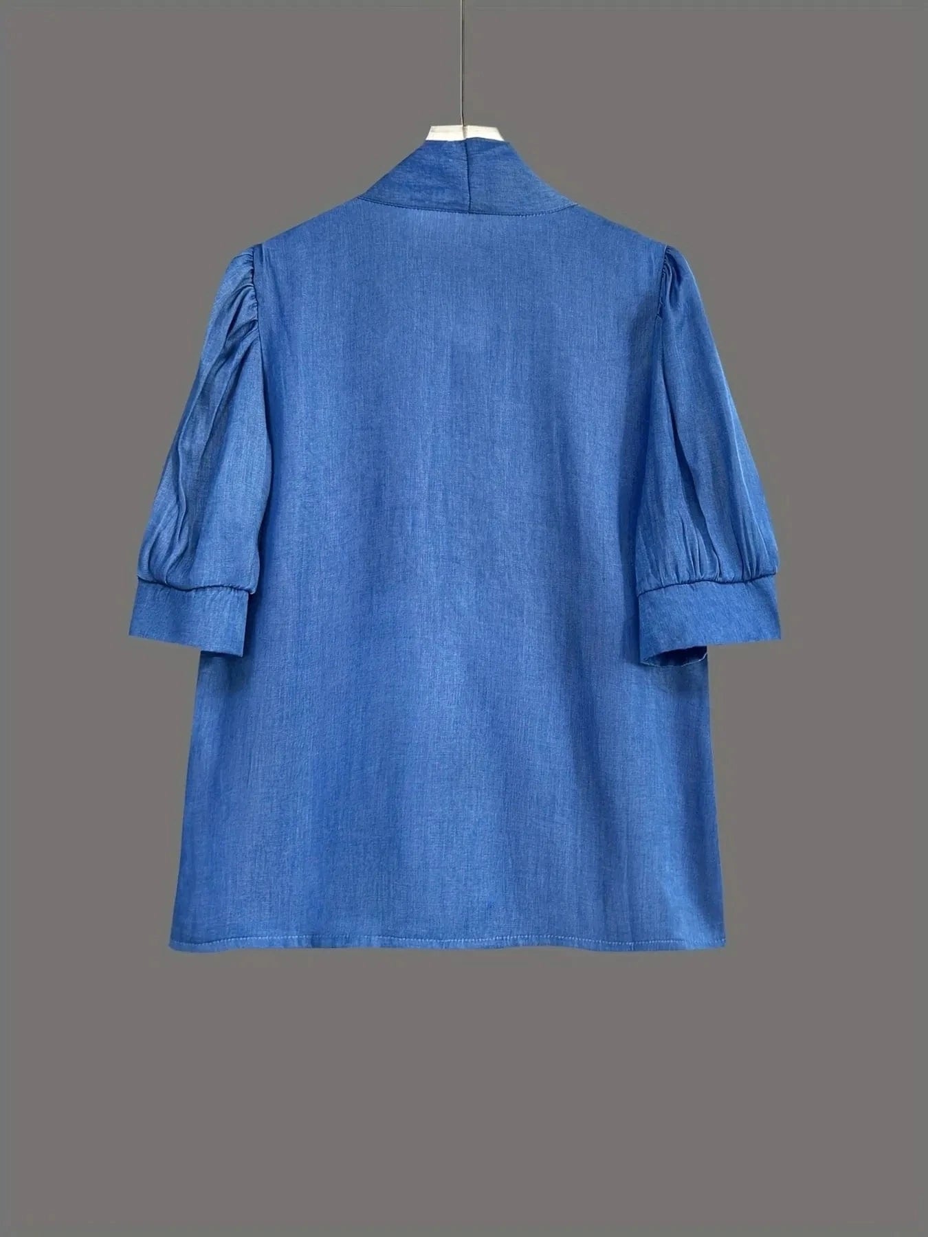 Tie Front Short Sleeve Blouse - ShalayeFashion