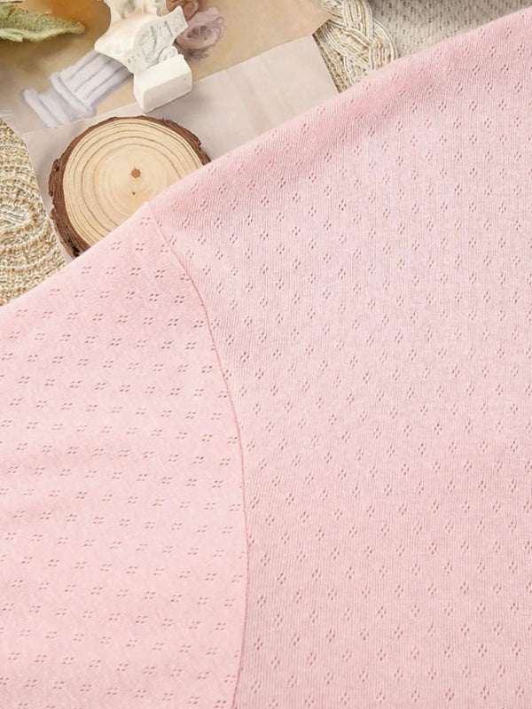 Tie Waist Kimono Sleeve Lounge Nightgown - ShalayeFashion