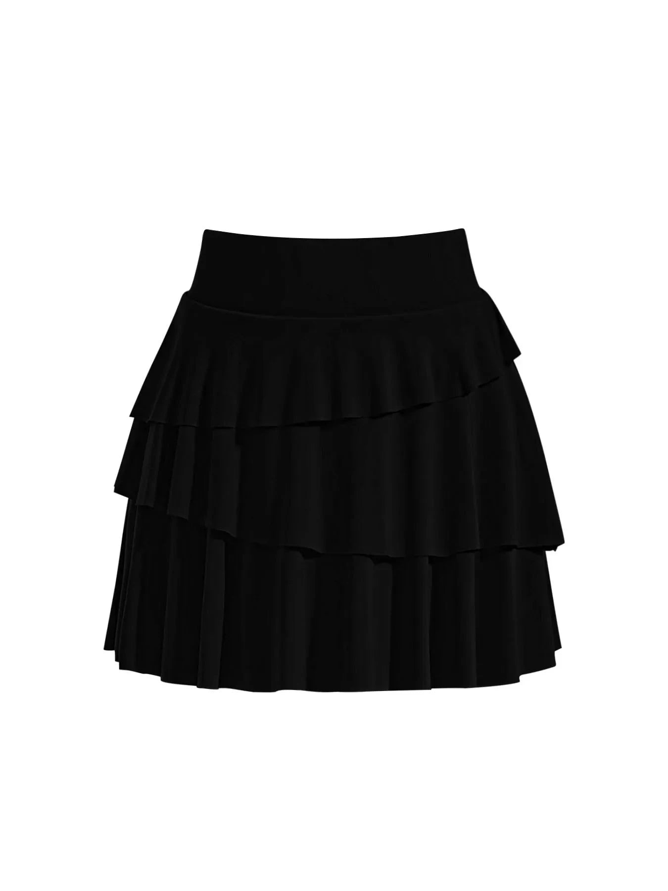 Tiered Ruffle Active Skort - ShalayeFashion
