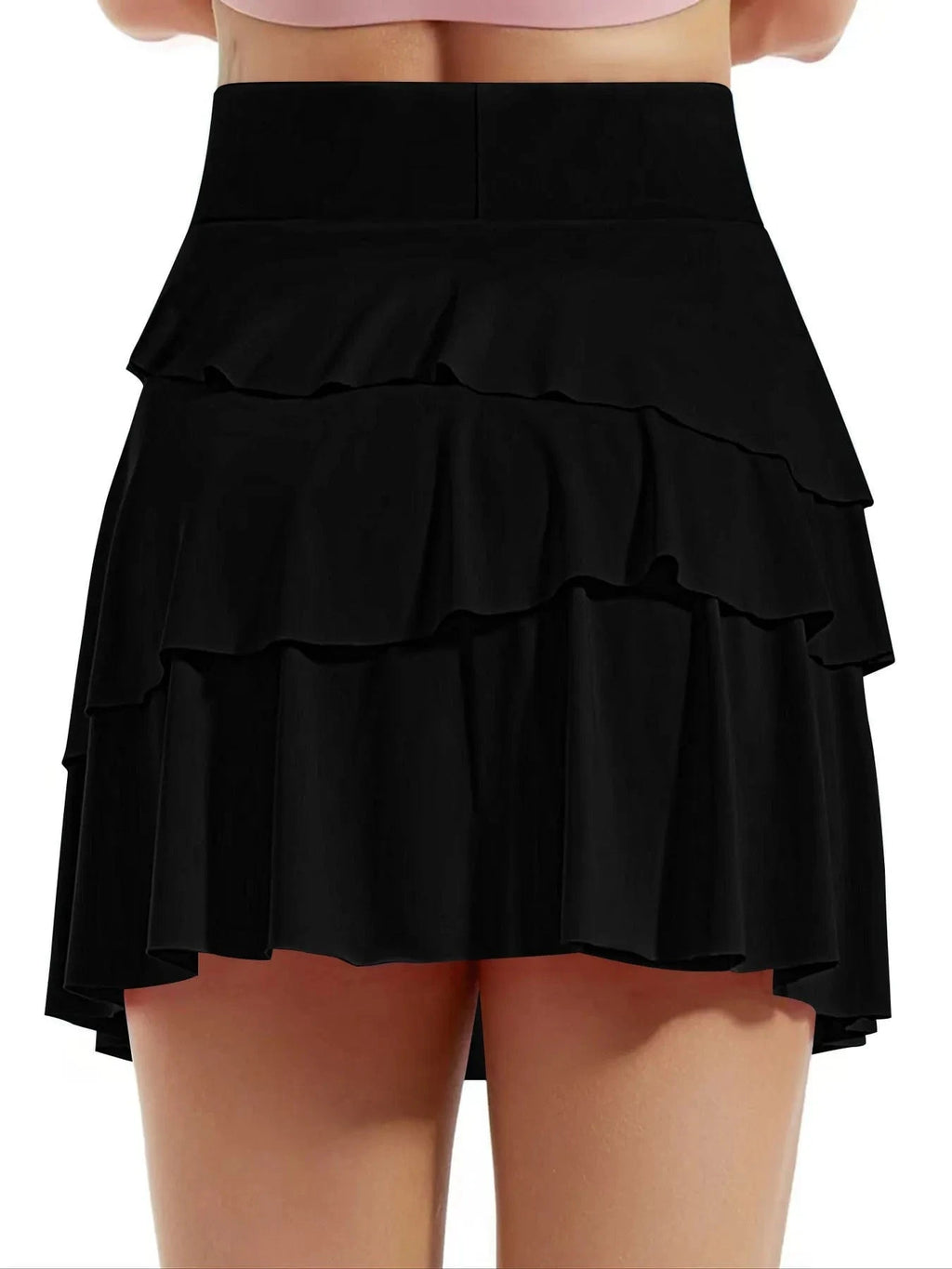 Tiered Ruffle Active Skort - ShalayeFashion