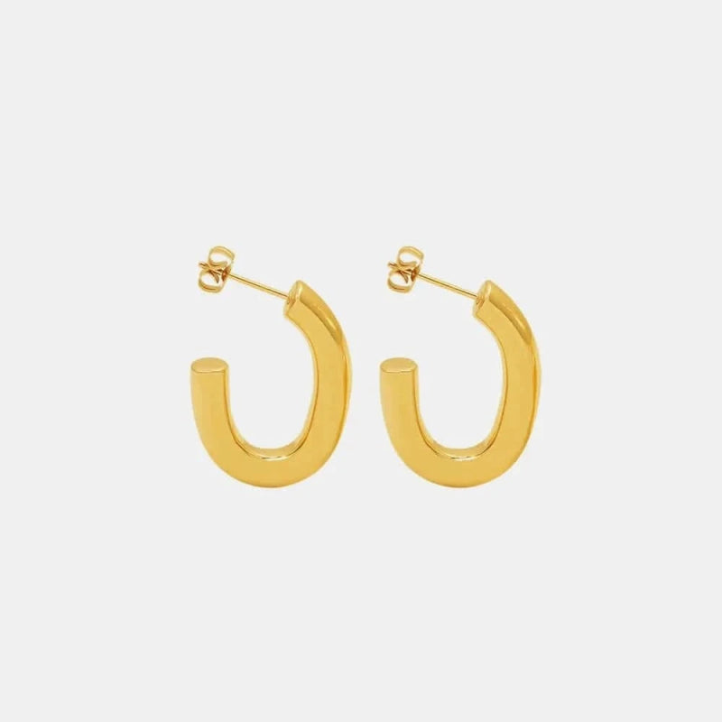 Titanium Steel Gold - Plated Earrings - ShalayeFashion