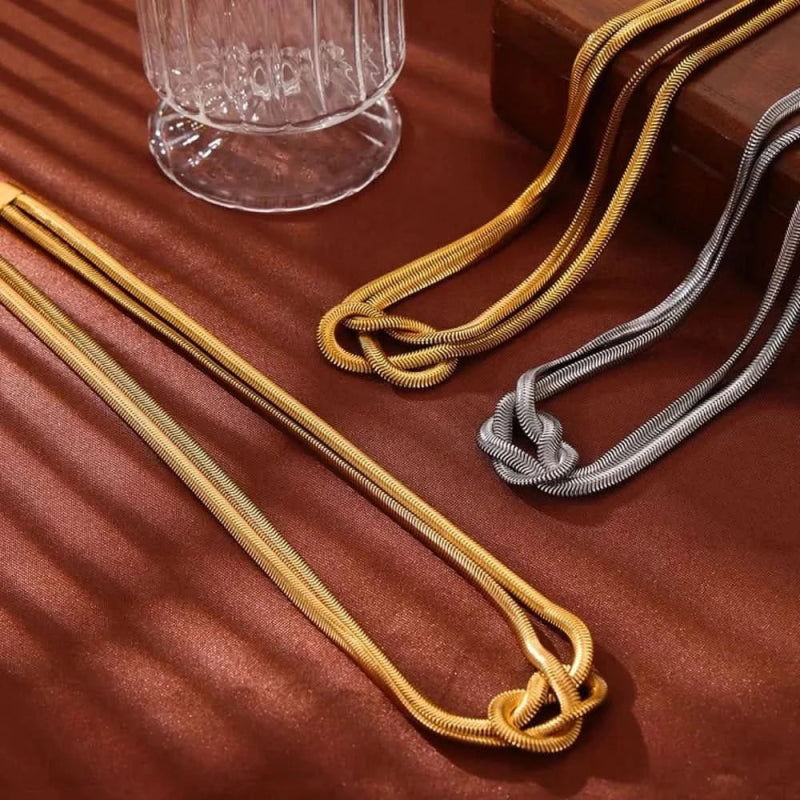 Titanium Steel Knot Necklace - ShalayeFashion