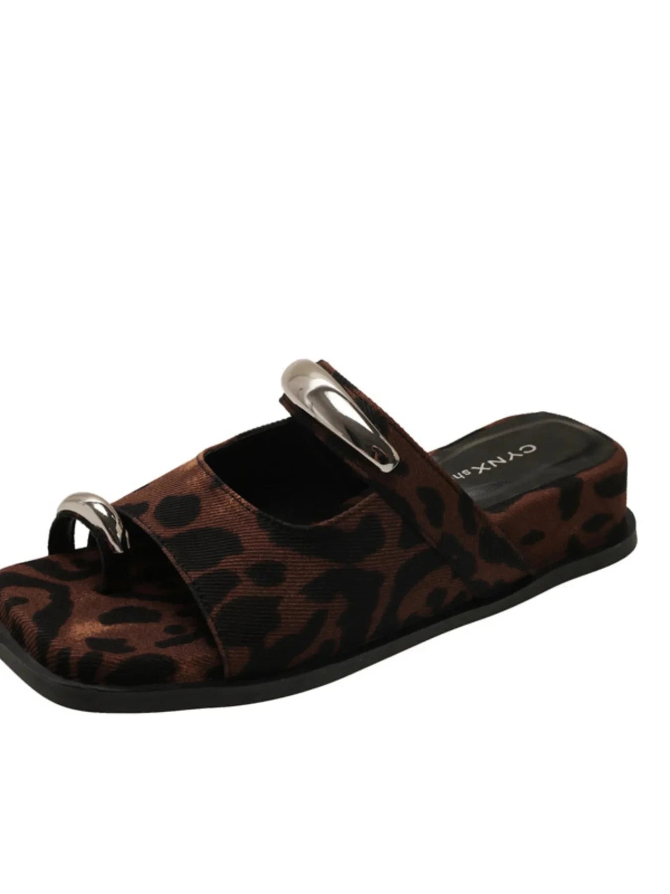 Toe Loop Cutout Platform Sandals - ShalayeFashion