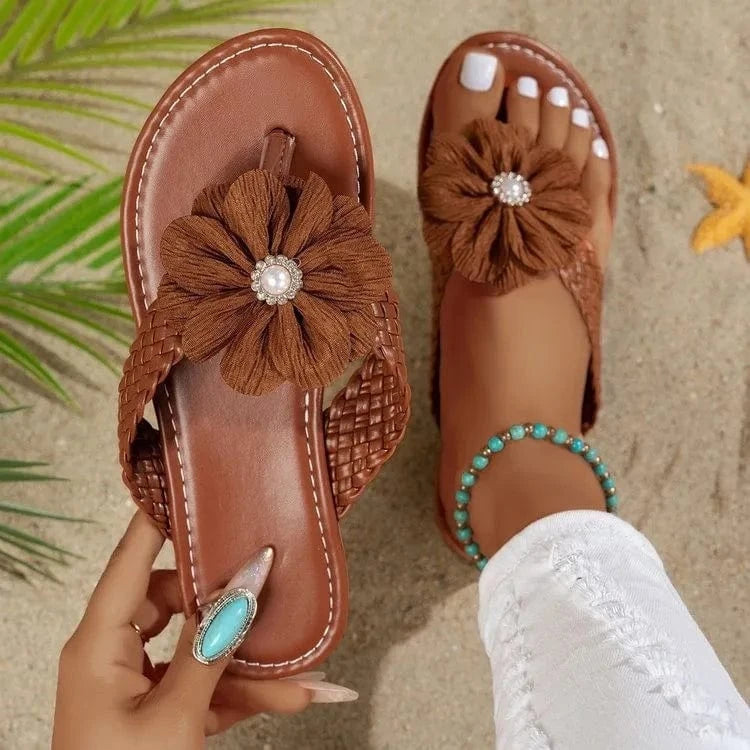 Toe Post Flats Sandals - ShalayeFashion