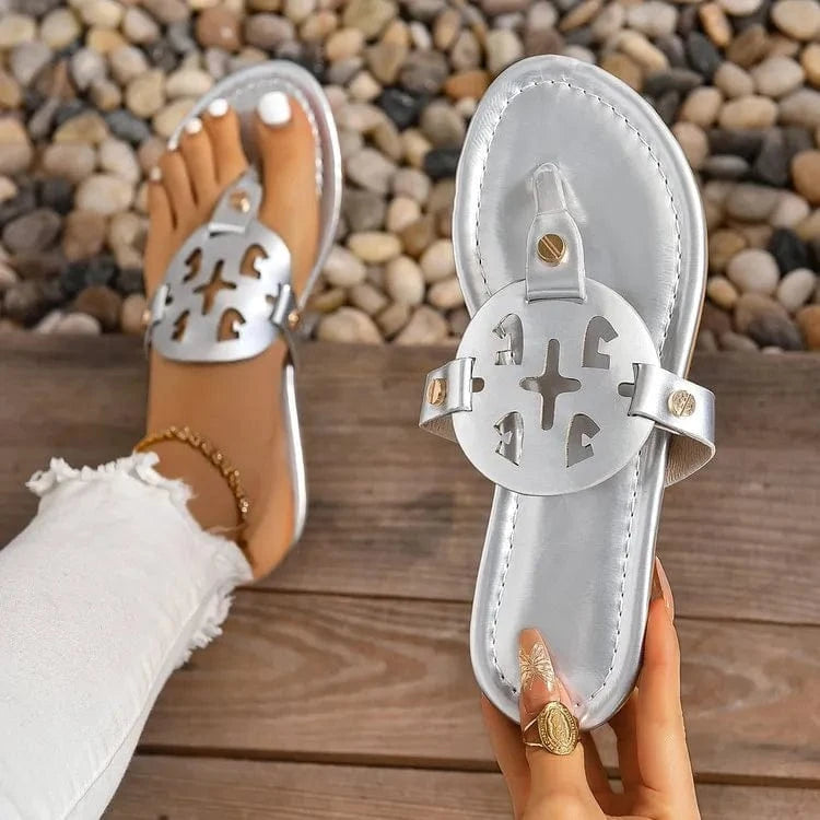 Toe Post Flats Sandals - ShalayeFashion