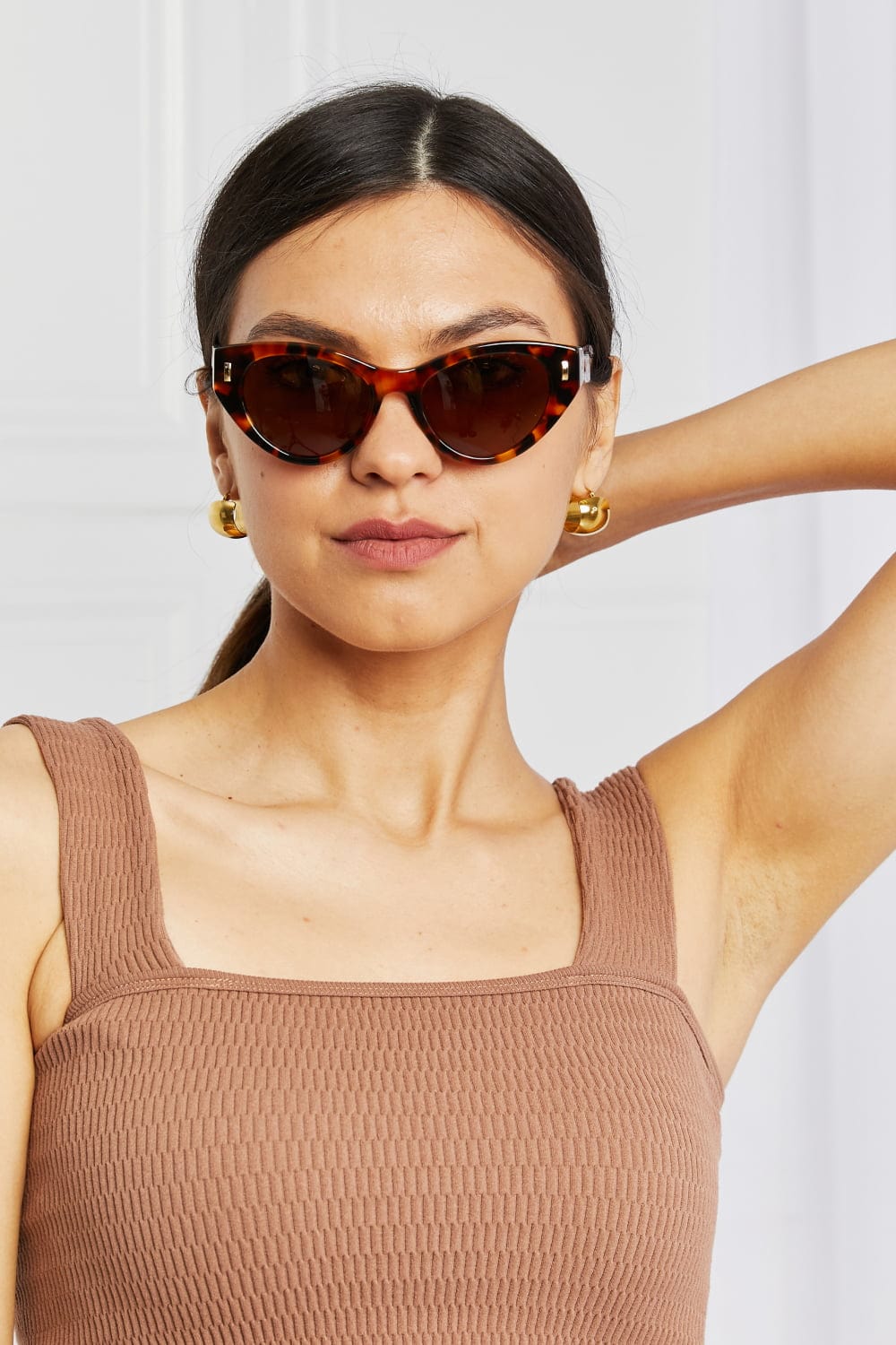 Tortoiseshell Acetate Frame Sunglasses - ShalayeFashion