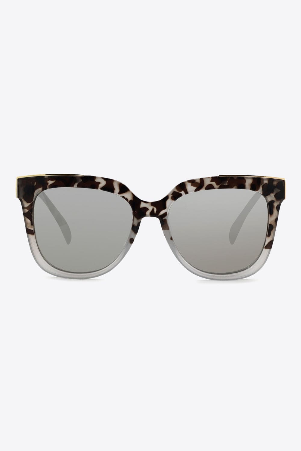 Tortoiseshell Polycarbonate Frame Full Rim Sunglasses - ShalayeFashion