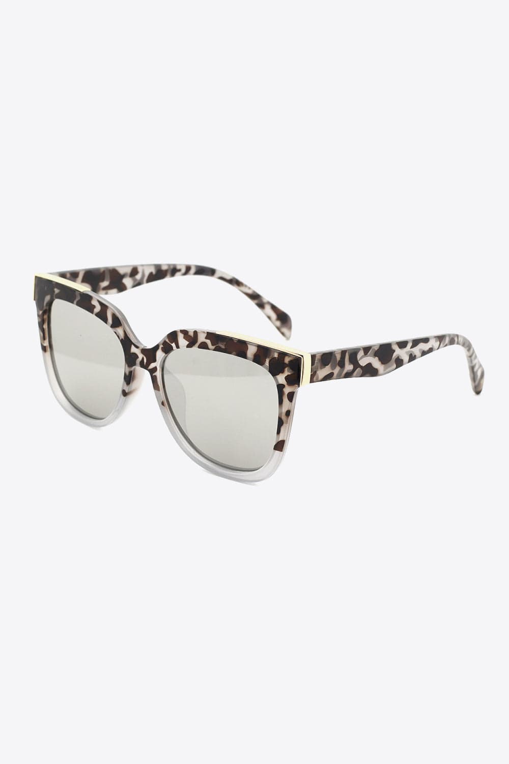 Tortoiseshell Polycarbonate Frame Full Rim Sunglasses - ShalayeFashion