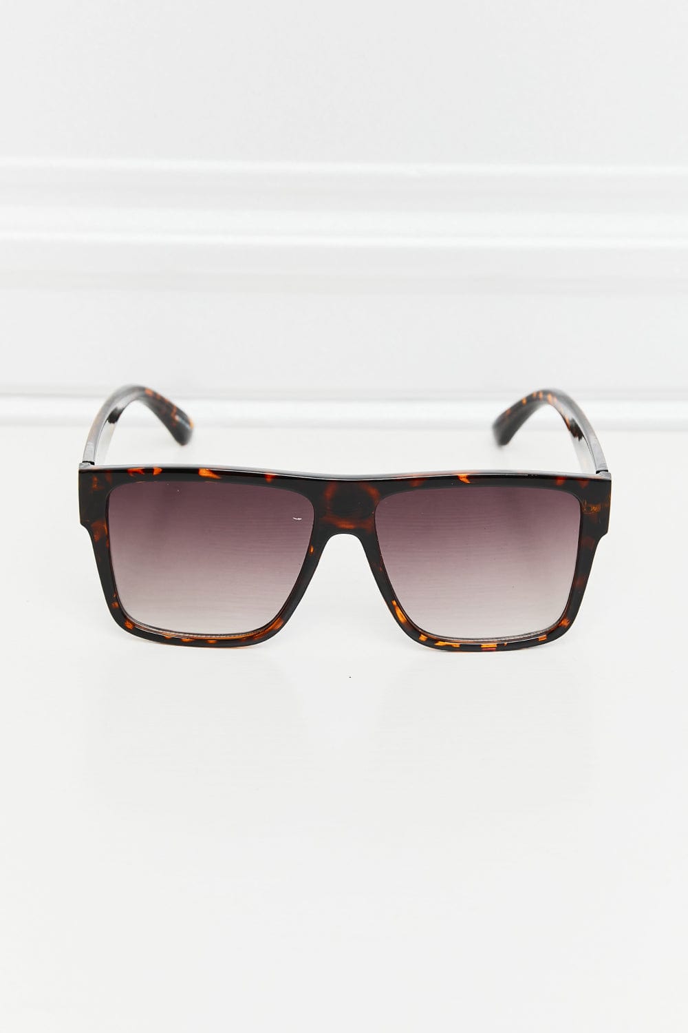 Tortoiseshell Square Full Rim Sunglasses - ShalayeFashion
