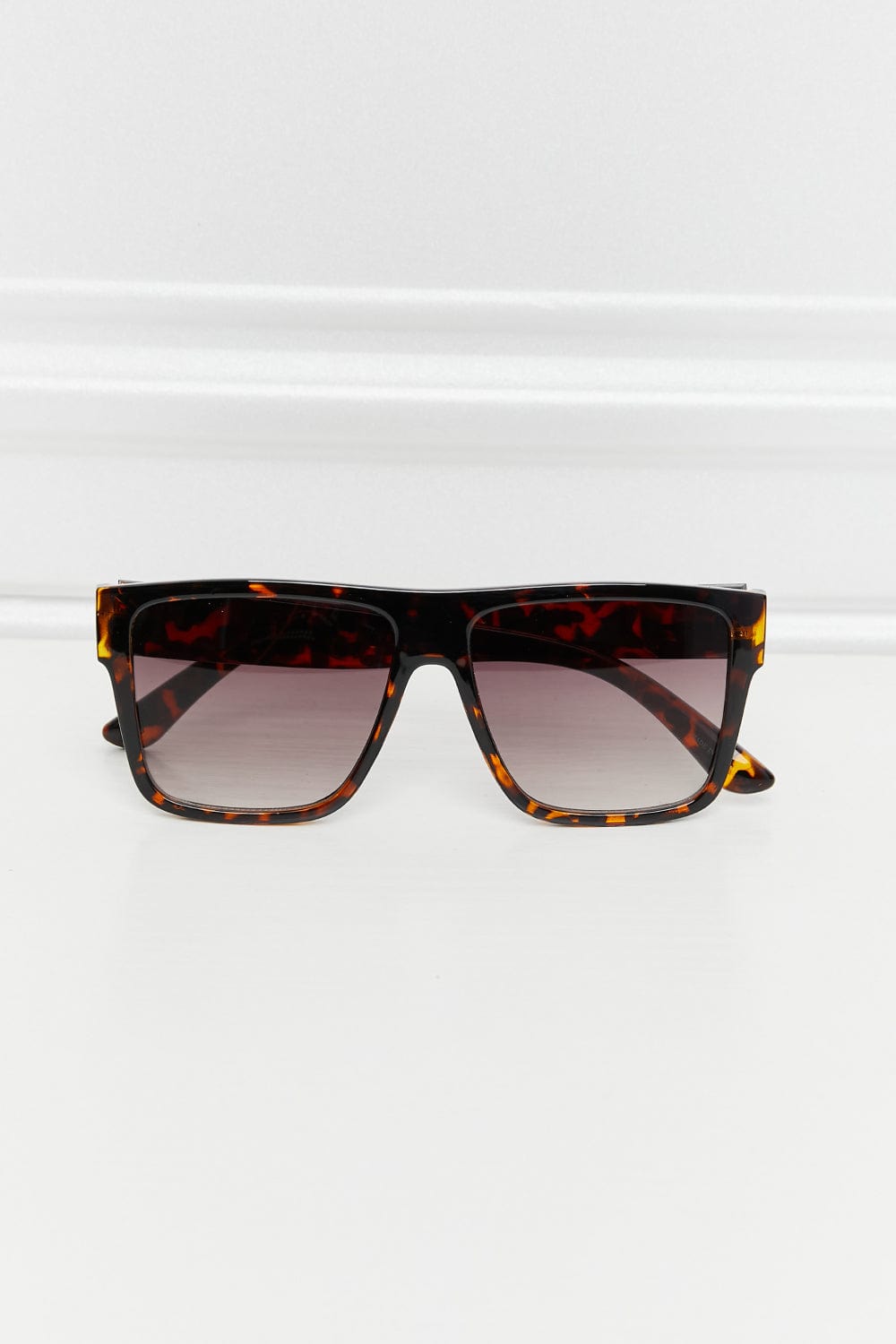 Tortoiseshell Square Full Rim Sunglasses - ShalayeFashion