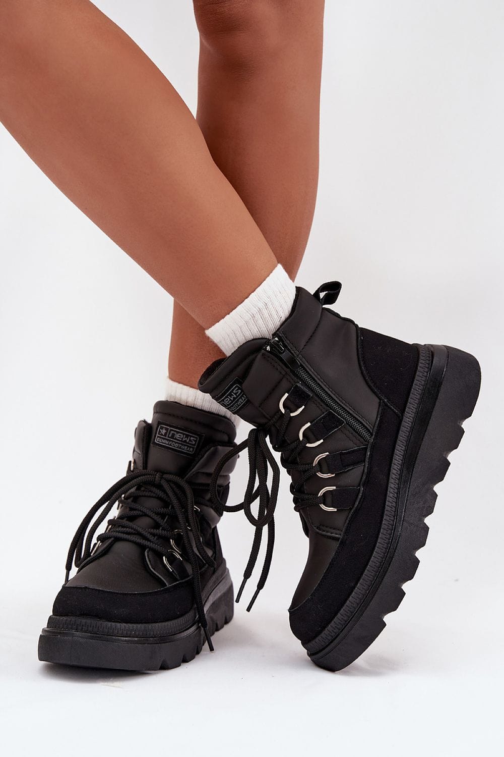 Trapper Shoes Women Platform Winter Lined - ShalayeFashion