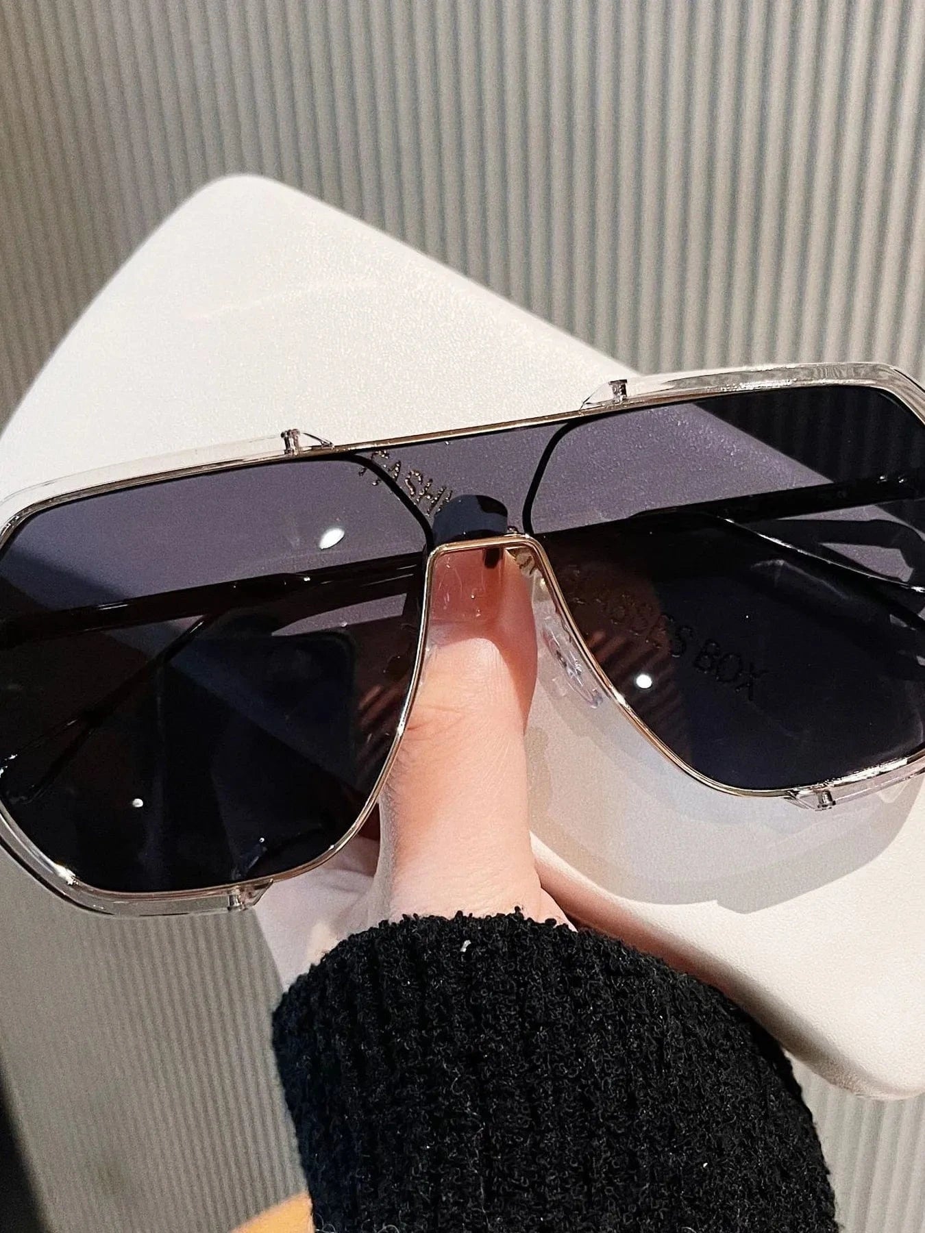 UV Protection Oversized Sunglasses - ShalayeFashion
