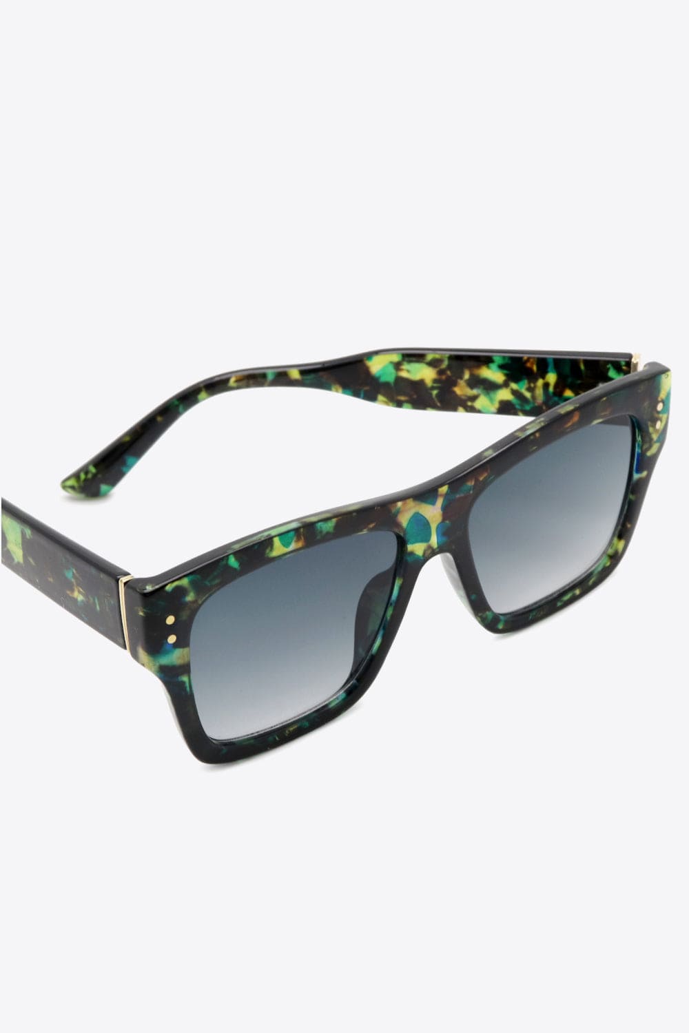 UV400 Patterned Polycarbonate Square Sunglasses - ShalayeFashion