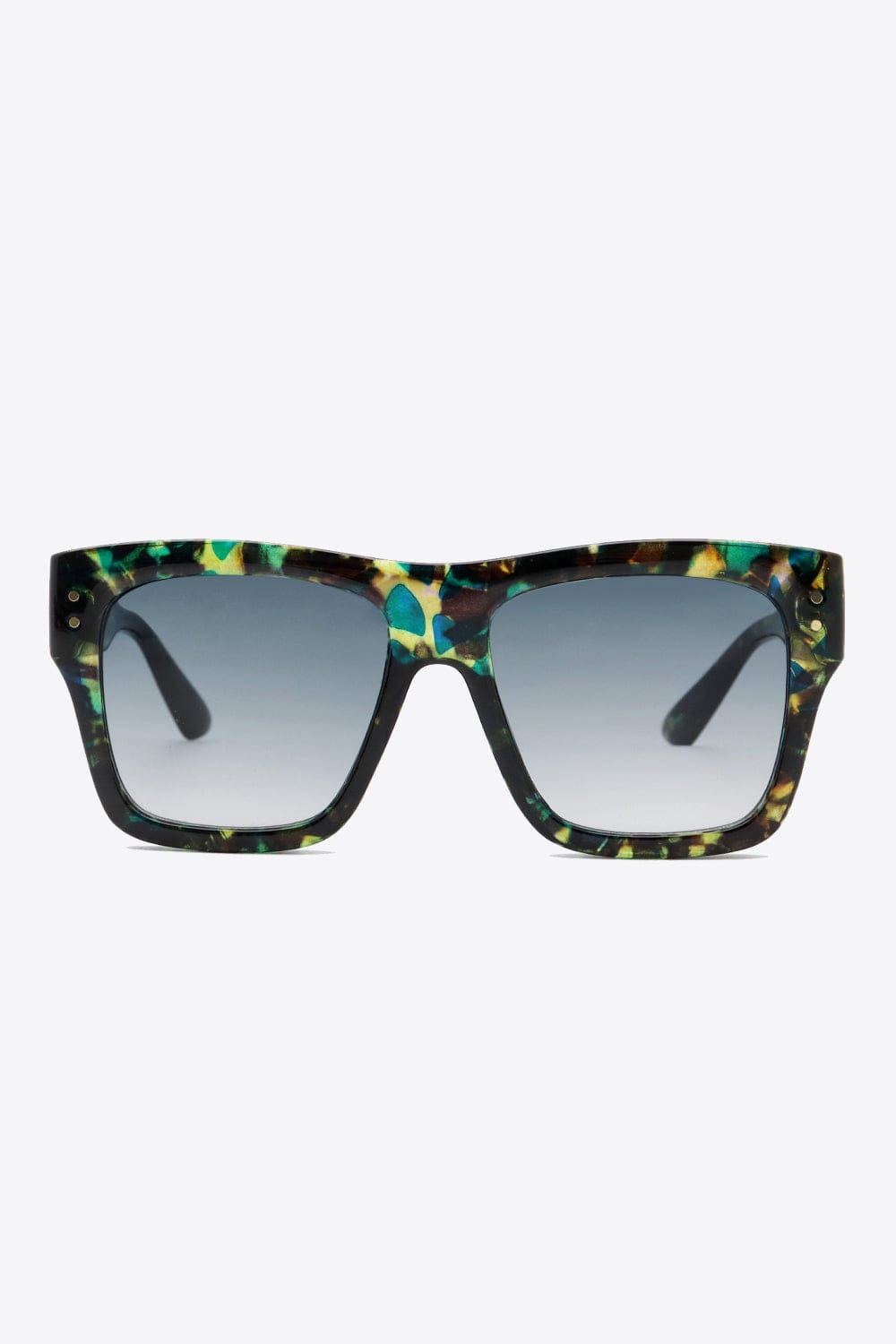 UV400 Patterned Polycarbonate Square Sunglasses - ShalayeFashion