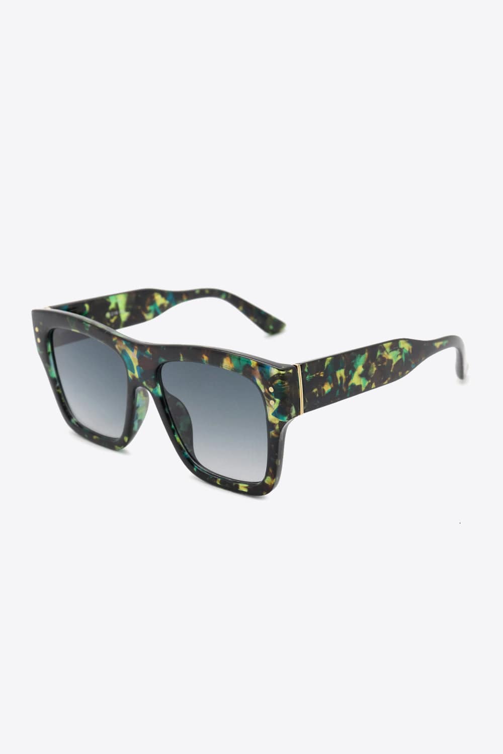 UV400 Patterned Polycarbonate Square Sunglasses - ShalayeFashion