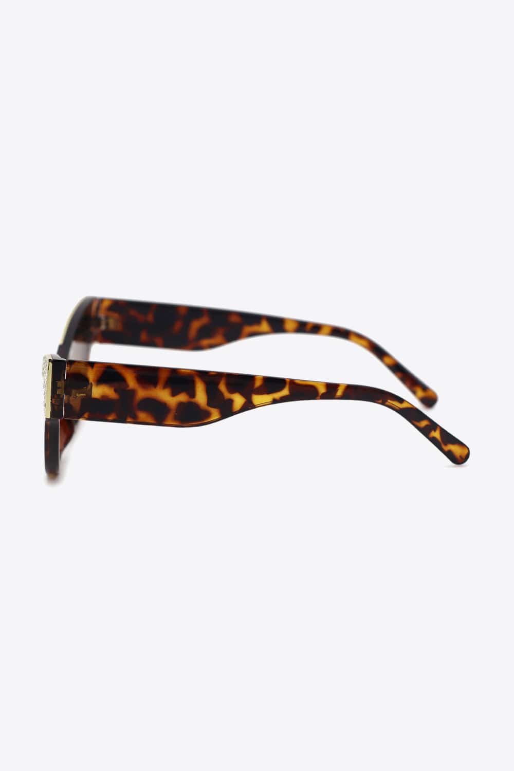 UV400 Rhinestone Trim Cat - Eye Sunglasses - ShalayeFashion