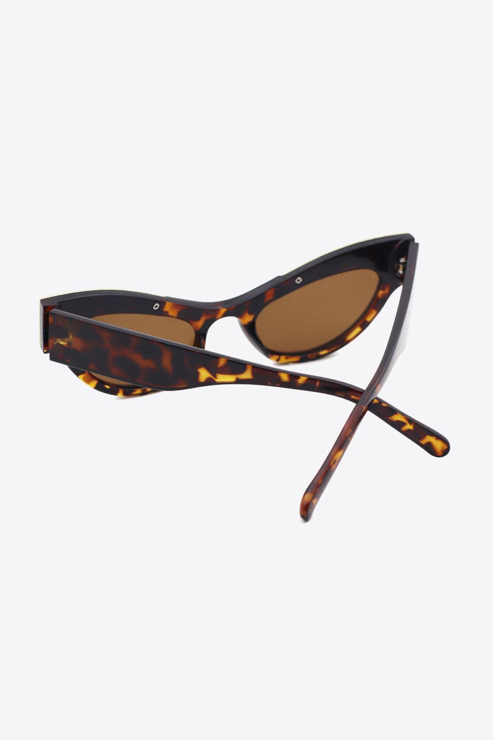 UV400 Rhinestone Trim Cat - Eye Sunglasses - ShalayeFashion