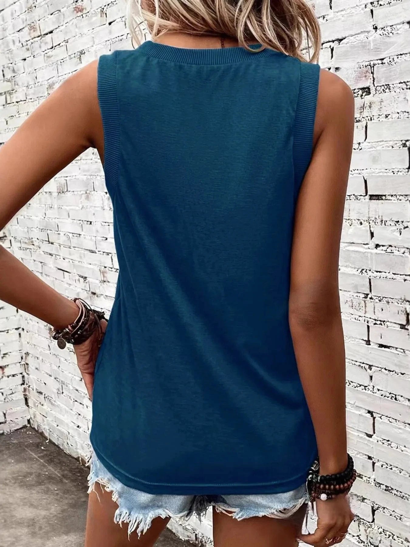V - Neck Tank - ShalayeFashion