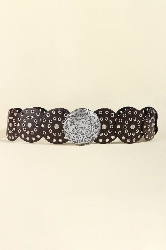 Vintage PU Leather Wide Belt - ShalayeFashion
