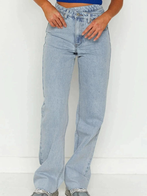 Wide Leg Jeans - ShalayeFashion