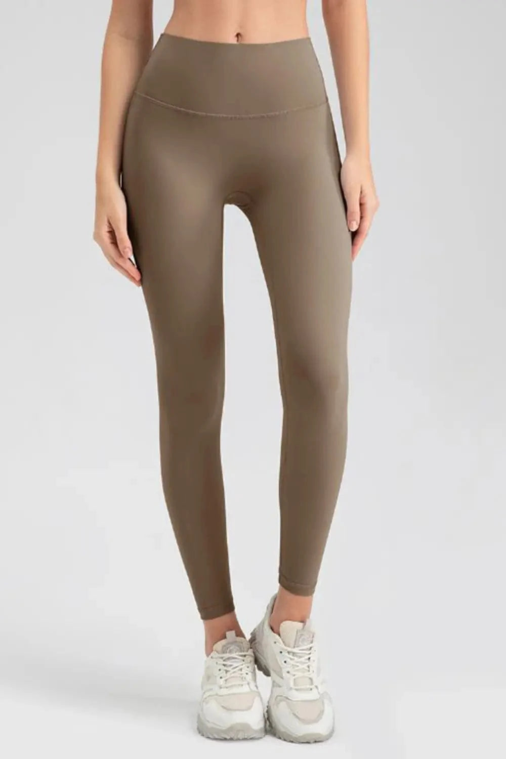 Wide Waistband Sport Leggings - ShalayeFashion
