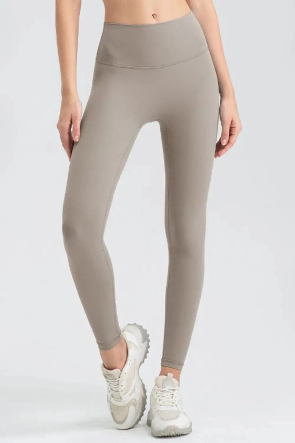 Wide Waistband Sport Leggings - ShalayeFashion