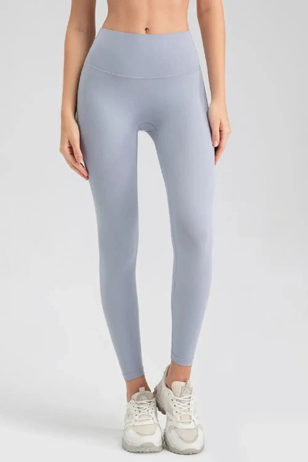Wide Waistband Sport Leggings - ShalayeFashion